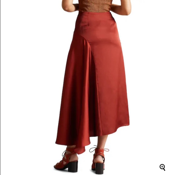NEW Ted Baker Terra Asymmetric Midaxi Skirt - Picture 2 of 10